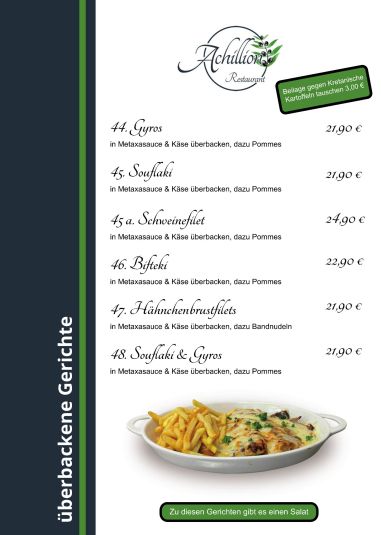 ueberbackene Gerichte